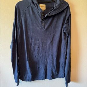 Six Lincoln‎ Men's Blue Hooded Tshirt
